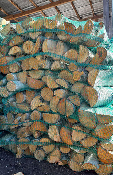 Ольховые дрова в сетках